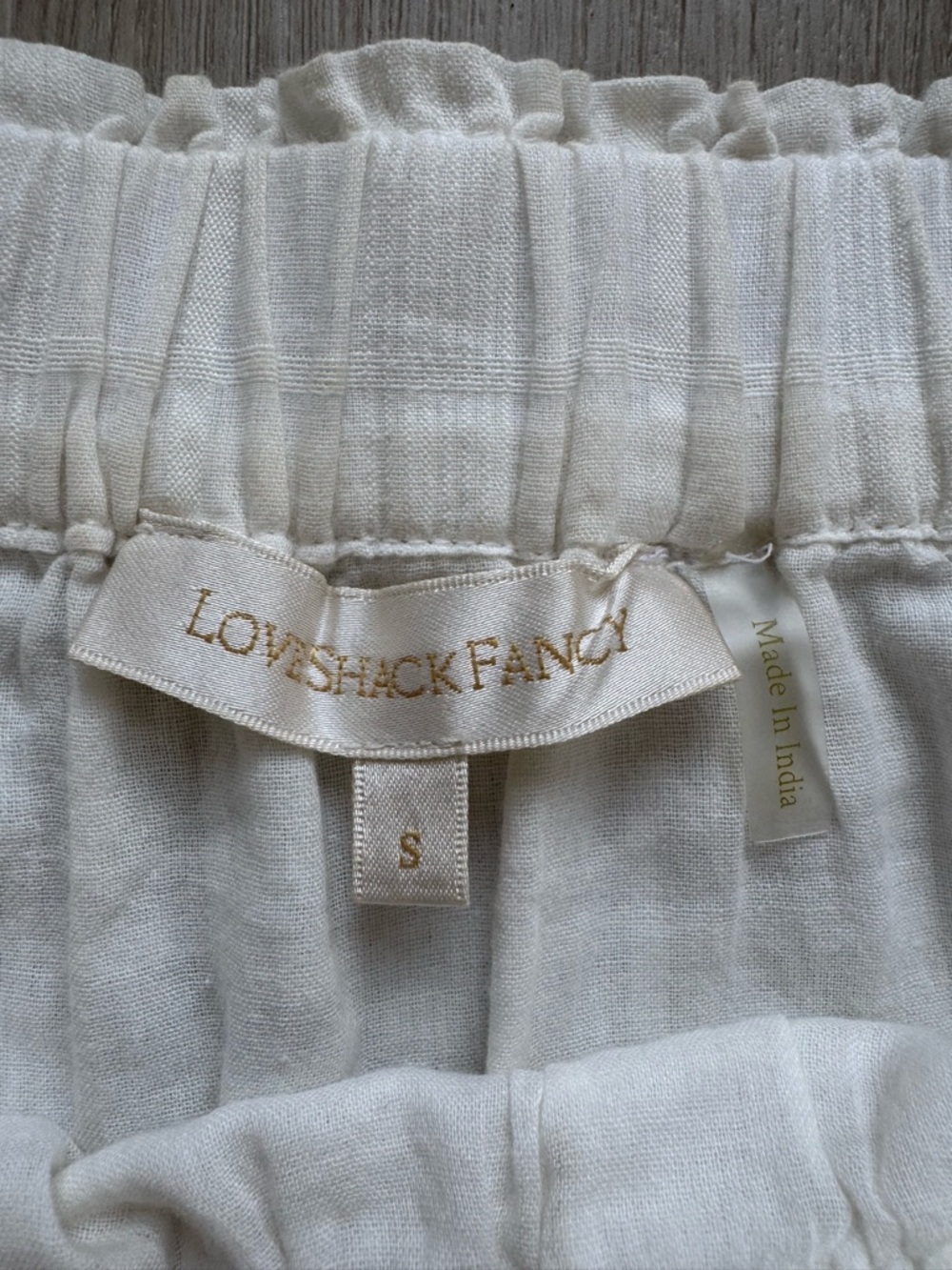 LoveShackFancy Cream Embroidered Tiered Mini Skirt Cotton Size S - Picture 2 of 8